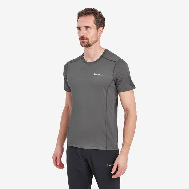 Montane Dart Lite T-shirt Herr Mörkgrå | JFK9639FY