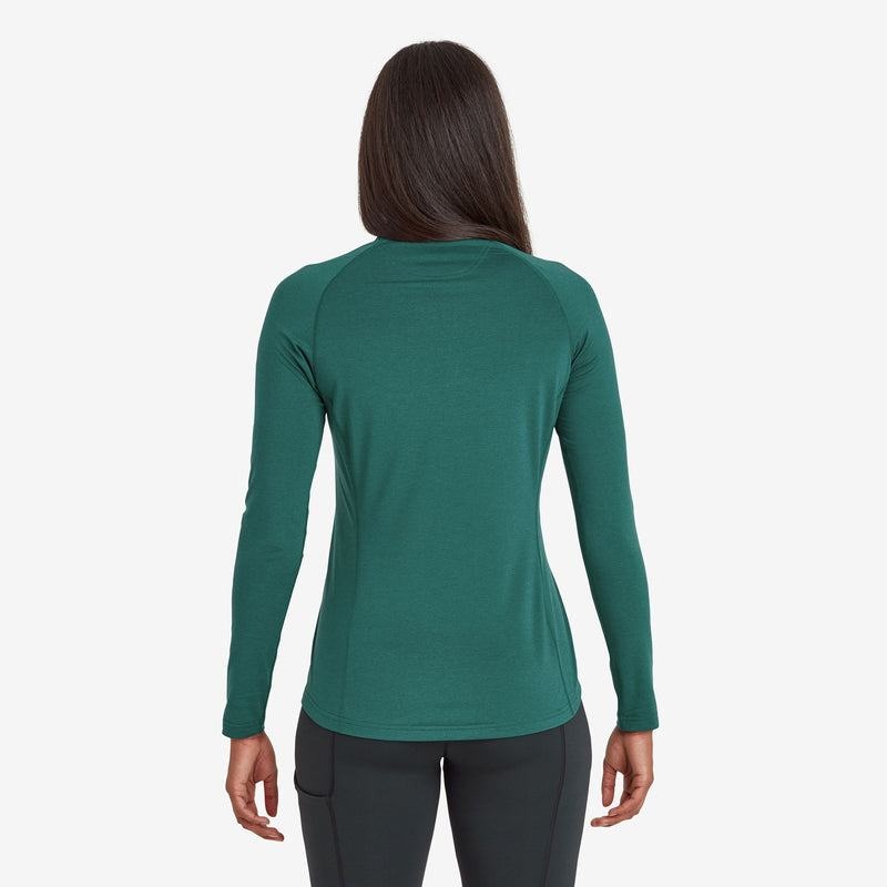 Montane Dart Thermo Zip Neck T-shirt Dam Mörkgröna | FFF6618FL