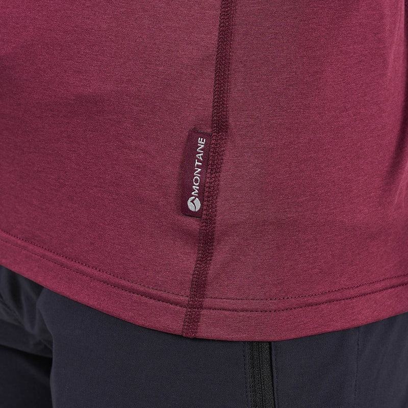 Montane Dart Thermo Zip Neck T-shirt Dam Mörklila | VMM1517CU