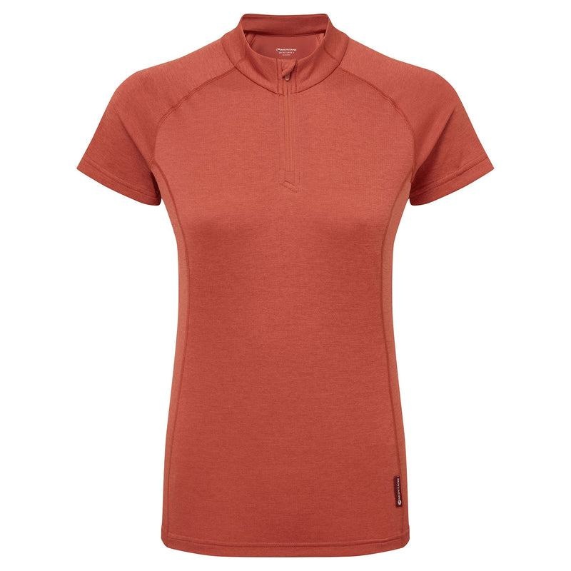 Montane Dart Zip T-shirt Dam Orange Röda | PRC8176RL