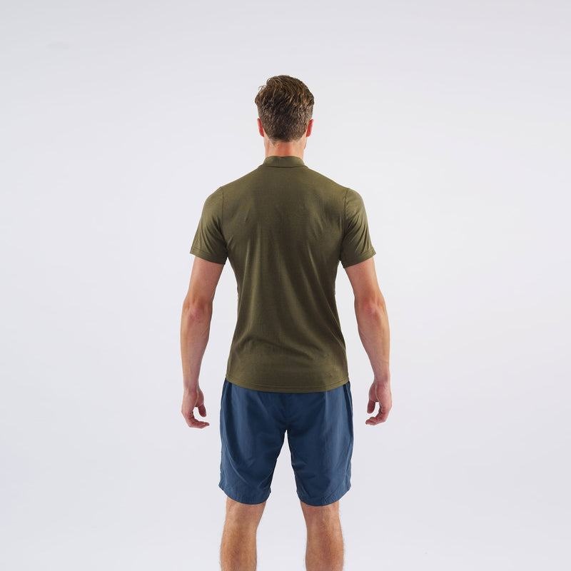 Montane Dart Zip T-shirt Herr Mörkgröna | FWF7730LE