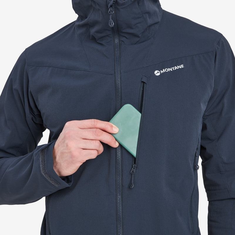 Montane Dyno LT Softshelljacka Herr Mörkblå | BZK5566IC