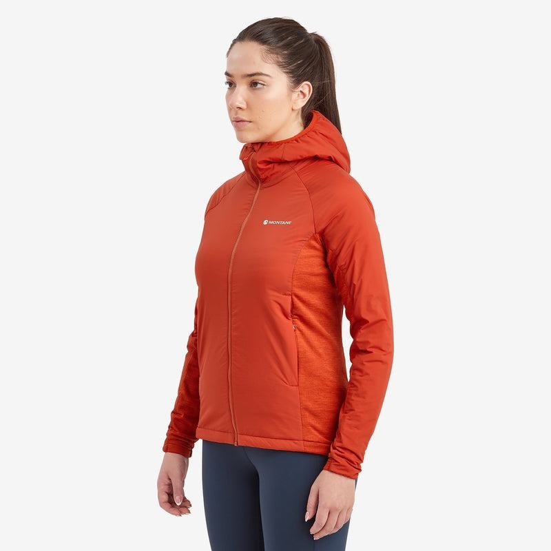 Montane Fireball Lite Hooded Isolerade Jackor Dam Orange Röda | IIO7214HW