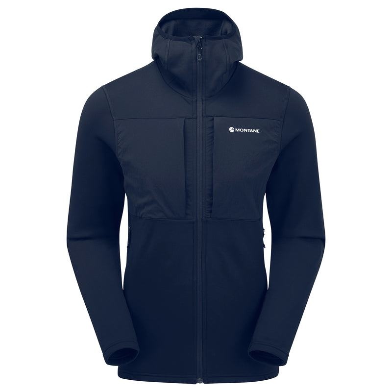 Montane Fury XT Hooded Fleecejackor Herr Mörkblå | HFE5362IE