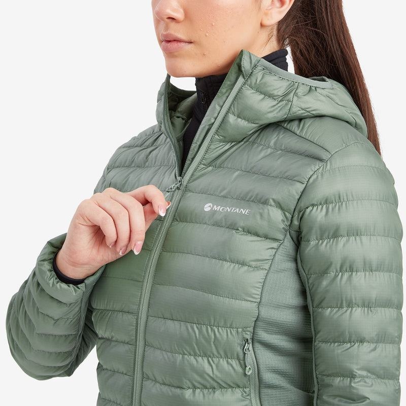 Montane Icarus Lite Hooded Jacka Dam Grå Gröna | ZFJ8957IX