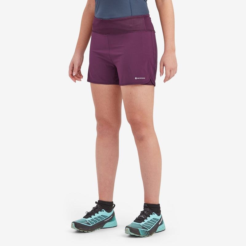 Montane Slipstream Twin Skin Trail Löpar Shorts Dam Lila | TQI6068TM