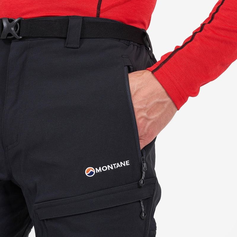 Montane Super Terra Byxor Herr Svarta | XGO63BT
