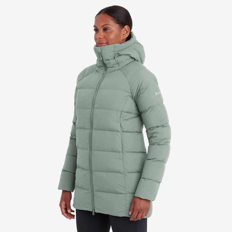 Montane Tundra Hooded Dunjackor Dam Grå Gröna | JGB4292JW