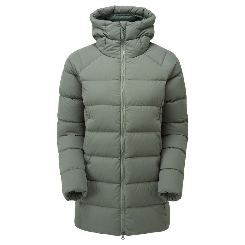 Montane Tundra Hooded Dunjackor Dam Grå Gröna | JGB4292JW